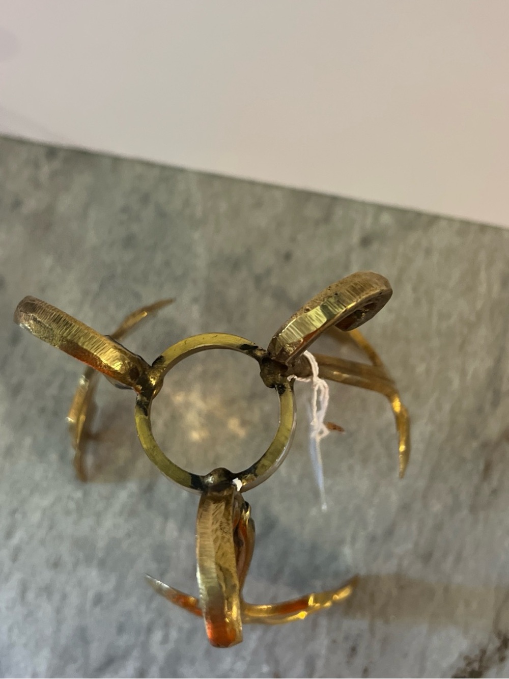 Source Unknown Gold Leaf Decorative Stand - Picture 6 of 7